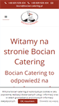 Mobile Screenshot of bocian-catering.pl